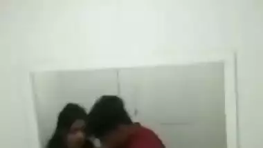 Bubbly GF standing fuck hidden sex viral MMS