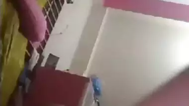 Newly married wife fingering pussy with lover on video call