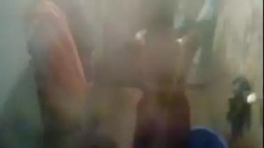 Neighbor aunty bathing