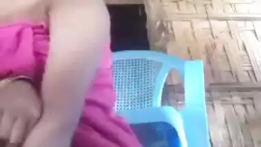 Village girl masturbating in full flow