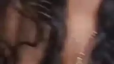 Indian blowjob housewife milks boobs and dick