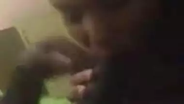 South Indian chubby girl sucking dick of boyfriend