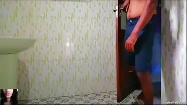 Quick blowjob encounter with maid when wife is at work